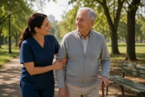 cuidado domiciliario para personas con Parkinson | elaia