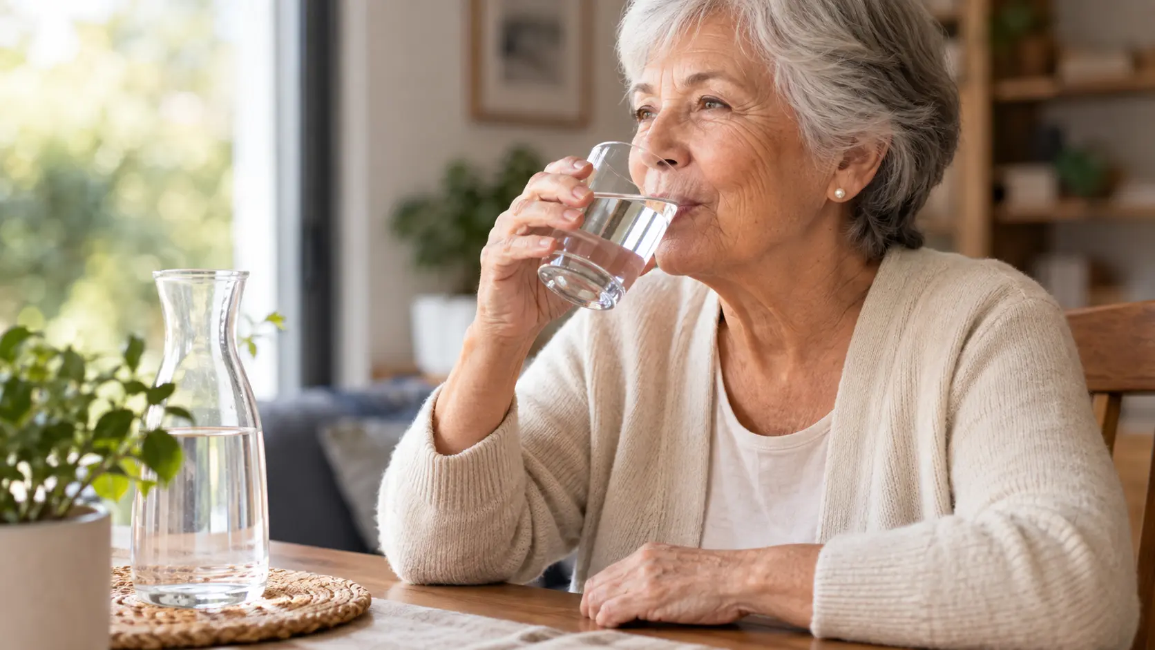 Hidratación en adultos mayores por qué es importante y cómo sostenerla en casa | elaia